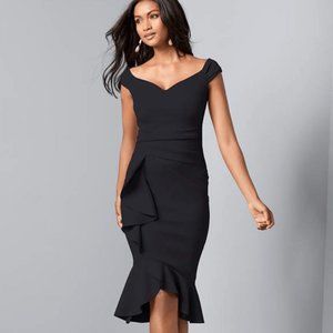 Cap Sleeve Ruffle Detail Dress - (M)